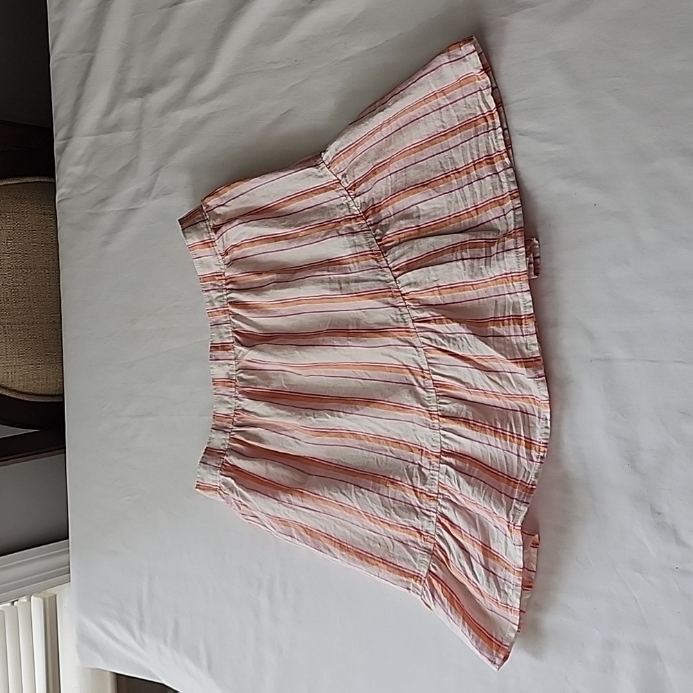 Girl's Carter's Kid Skirt, White, Orange and Pink, Size 12A